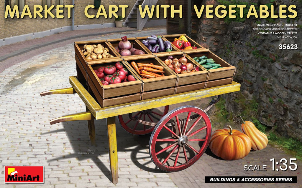 MINIART (1/35) Market Cart with Vegetables
