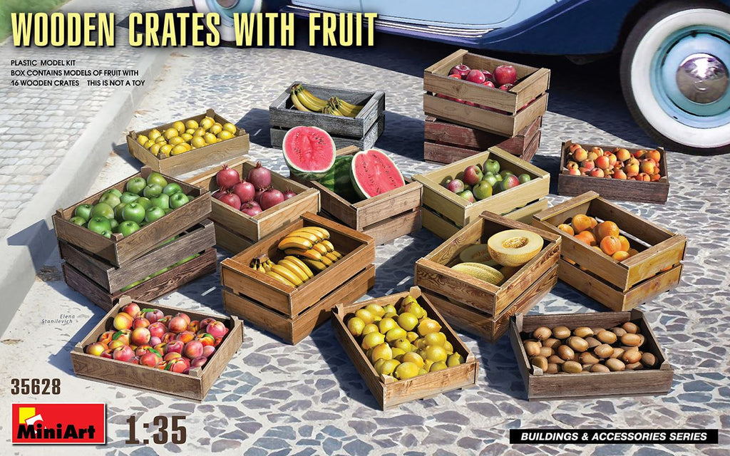 MINIART (1/35) Wooden Crates with Fruit