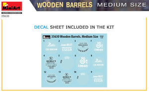 MINIART (1/35) Wooden Barrels. Medium Size