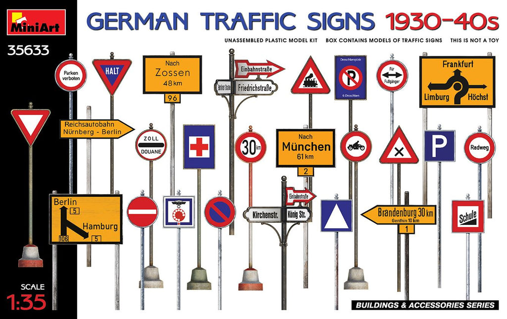 MINIART (1/35) German Traffic Signs 1930-40s