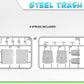 MINIART (1/35) Steel Trash Bins (Contenedores de Basura)