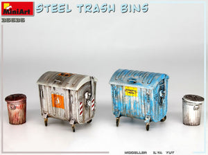 MINIART (1/35) Steel Trash Bins (Contenedores de Basura)