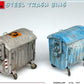 MINIART (1/35) Steel Trash Bins (Contenedores de Basura)