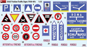 MINIART (1/35) Italian Traffic Signs 1930-40s