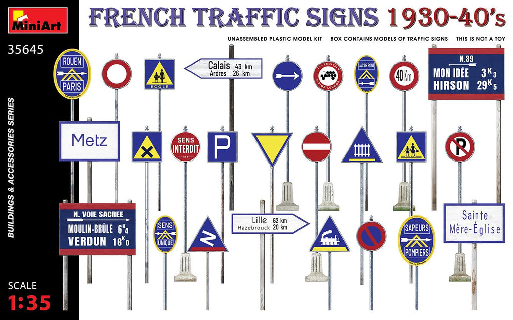 MINIART (1/35) French Traffic Signs 1930-40's