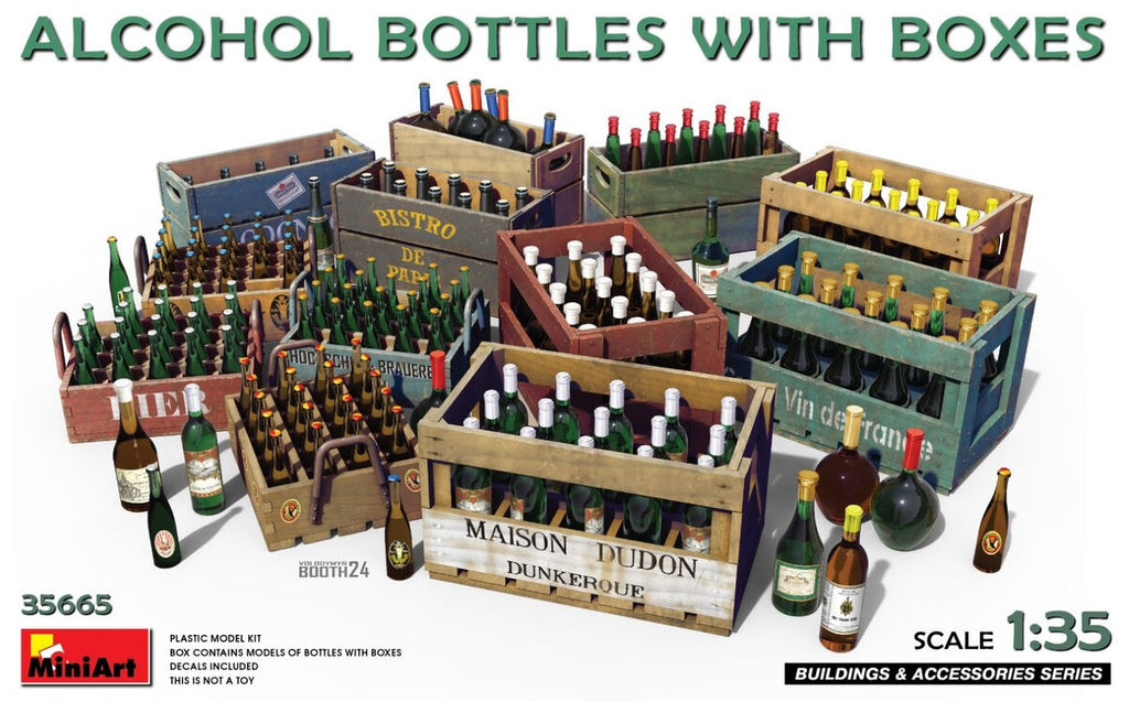 MINIART (1/35) Alcohol Bottles With Boxes