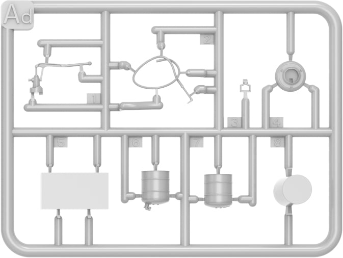 Grapa 3 del set de herramientas número 2 de Miniart en escala 1:35 con referencia 35671