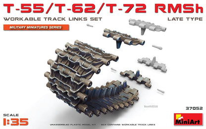 MINIART (1/35) Set di maglie di cingoli funzionanti per T-55/T-62/T-72 RMSh - Tipo tardo