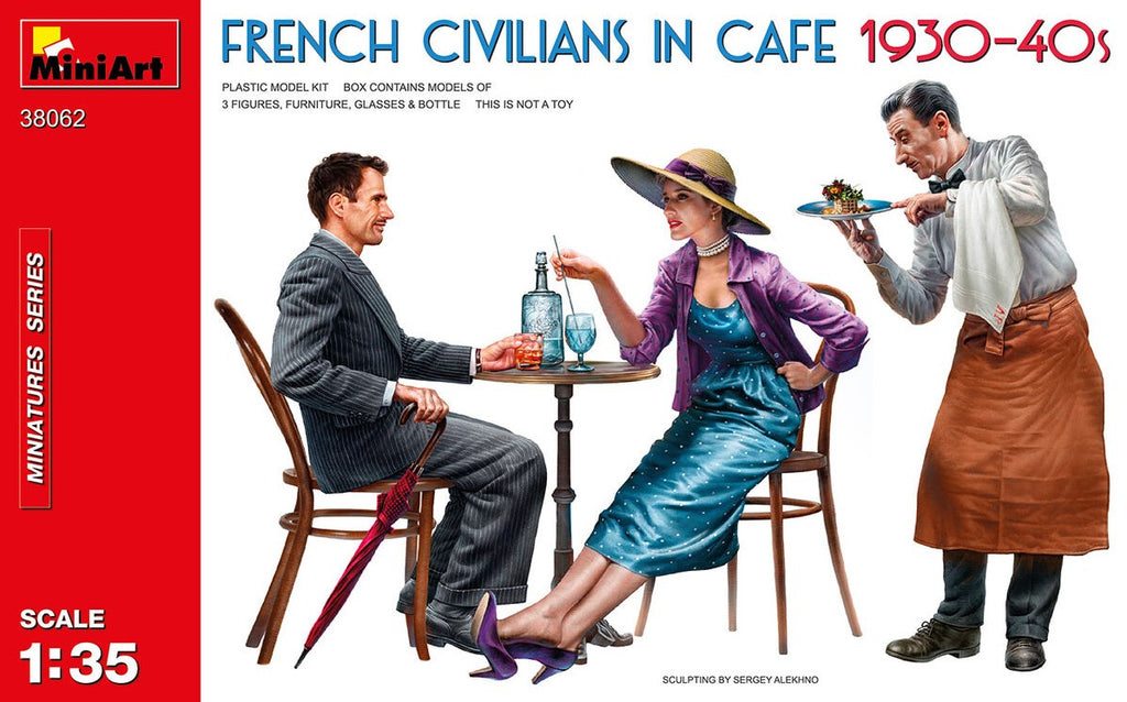 MINIART (1/35) French Civilians in Cafe 1930-40s