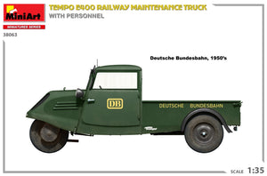 MINIART (1/35) Camion per la manutenzione ferroviaria Tempo E400 con personale