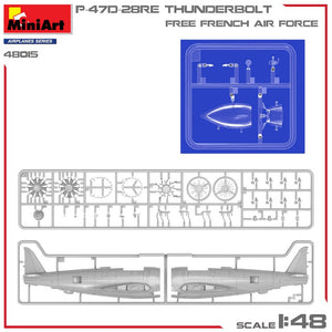 MINIART (1/48) P-47D-28RE Thunderbolt 'Free French Air Force' Basic Kit