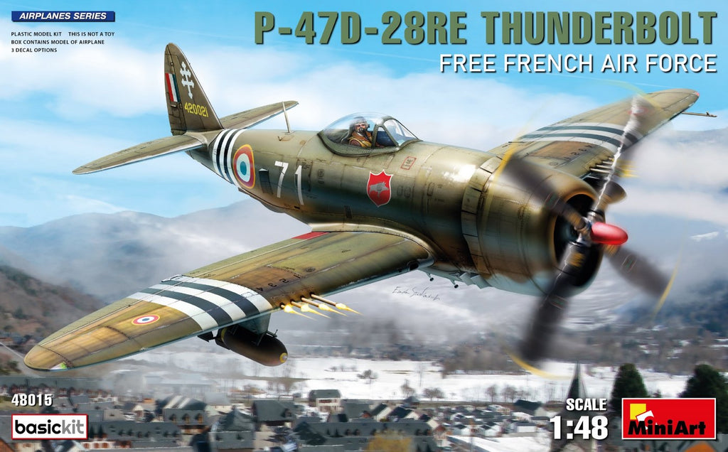 MINIART (1/48) P-47D-28RE Thunderbolt 'Free French Air Force' Basic Kit