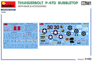 MINIART (1/48) Thunderbolt P-47D Bubbletop With Base and Accessories