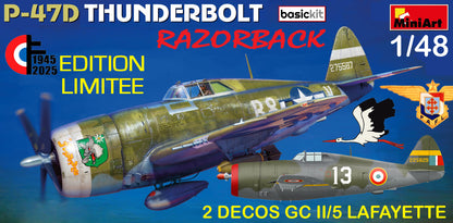 MINIART (1/48) P-47D-11RE Thunderbolt Basic Kit - Calcas Francesas (Edición Especial)