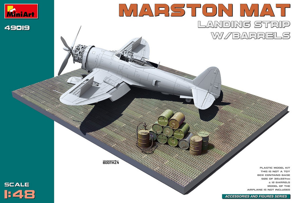 MINIART (1/48) Marston Mat Landing Strip w/Barrels