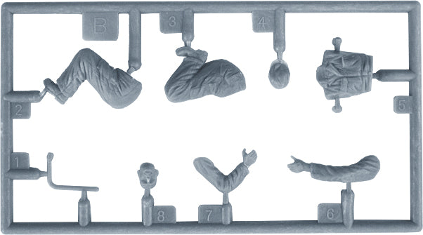 Grapa 5 de la maqueta con figuras de soldados norteamericanos en taller en escala 1:35 de Miniart referencia 53047