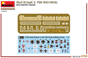 MINIART (1/72) StuG III Ausf. G Feb 1943 Prod. with winter tracks