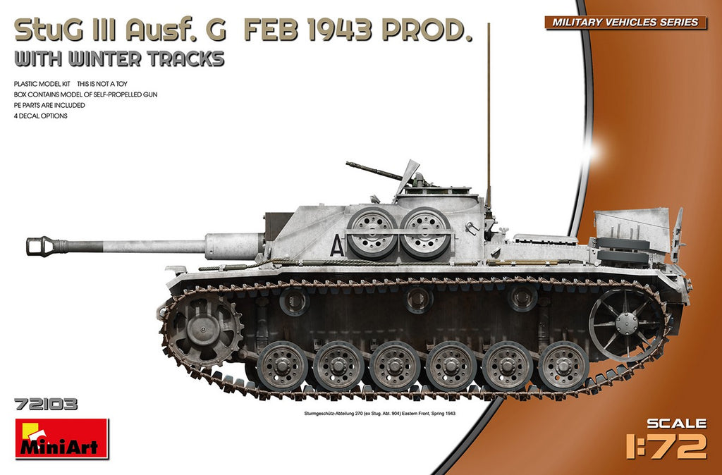 MINIART (1/72) StuG III Ausf. G Feb 1943 Prod. with winter tracks