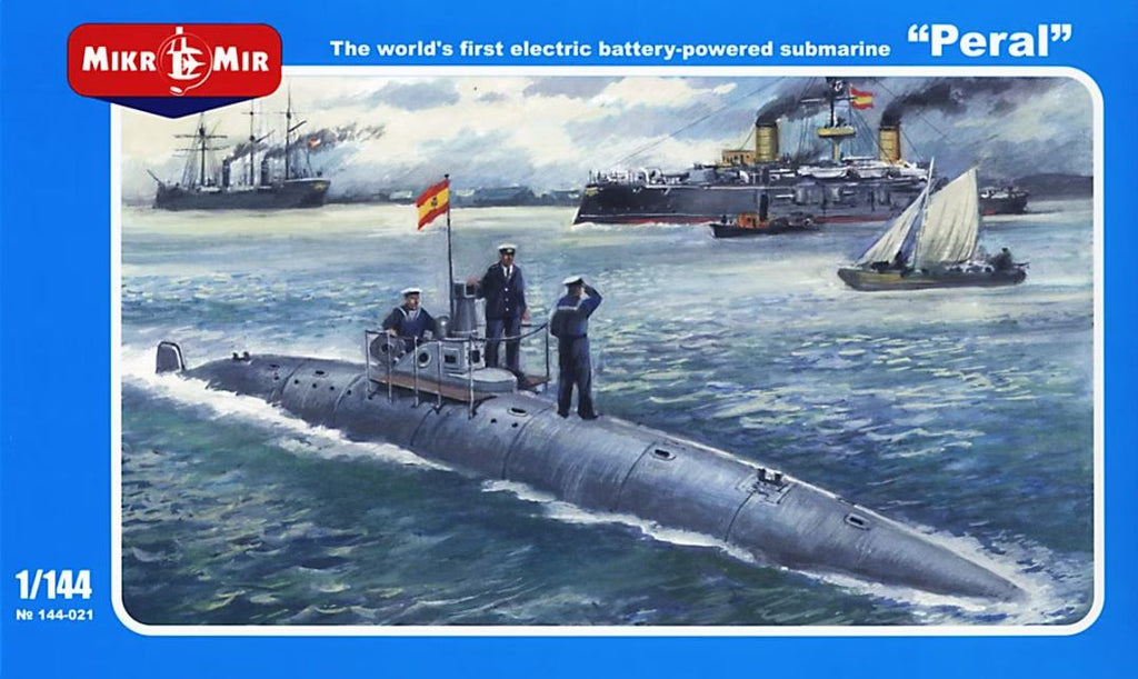 MIKROMIR (1/144) The World's first electric battery-powered submarine Peral