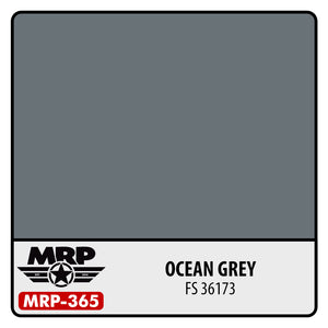 Bote de pintura de 30ml del fabricante MRP color Gris Océano FS36173 referencia MRP-365