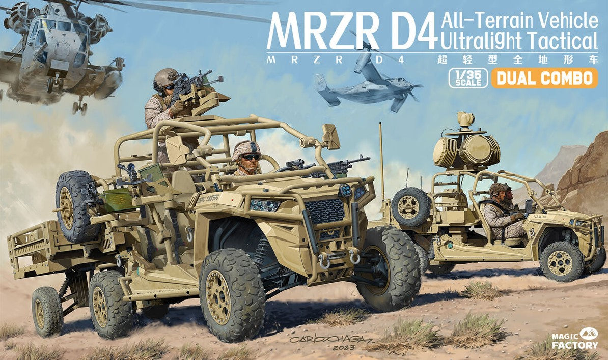 MRZR D4 Vehiculo ligero tactico de exploracion Dual Combo Magic Factory 2005 en escala 1/35