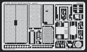 Set de mejora de fotograbado para el interior del M-113 ACAV de Tamiya en escala 1:35, fabricado por Eduard referencia 35390