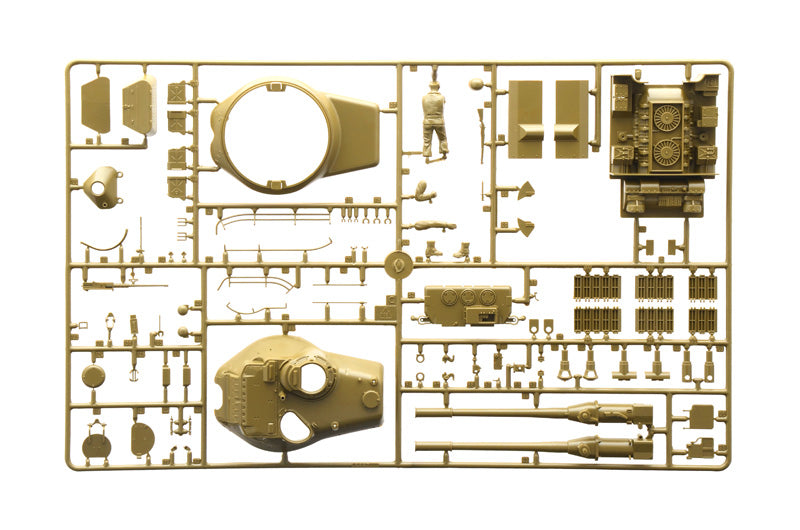 Grapa 3 de la maqueta del carro norteamericano M-47 Patton en escala 1:35 de Italeri referencia 6763