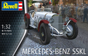 Portada de la caja de la maqueta del Mercedes Benz SSKL en escala 1:32 de Revell referencia 07737