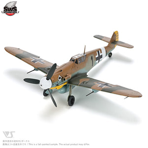 Foto frontal izquierda de la maqueta del caza alemán Messerschmitt Bf 109 G-4 en escala 1:32 de Zoukei Mura referencia SWS25