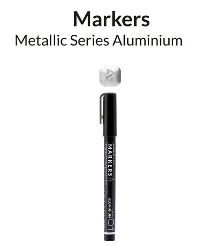 Marcador metálico en color Aluminio de la gama de marcadores metalicos de Gaahleri con referencia 45114