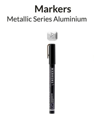 Marcador metálico en color Aluminio de la gama de marcadores metalicos de Gaahleri con referencia 45114