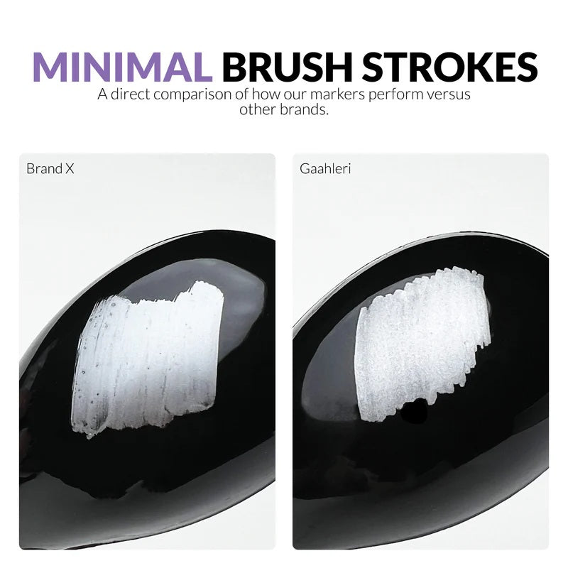 Acabado del marcador metálico en color Oro vivo de la gama de marcadores metálicos de Gaahleri con referencia 45206