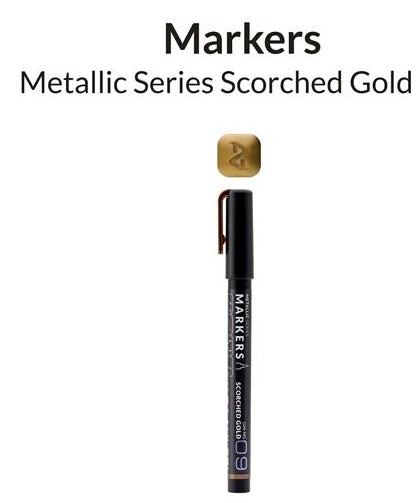 Marcador metálico en color oro quemado de la gama de marcadores metalicos de Gaahleri con referencia 45190
