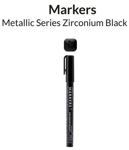 Marcador metálico en color Negro Zirconio de la gama de marcadores metalicos de Gaahleri con referencia 45169