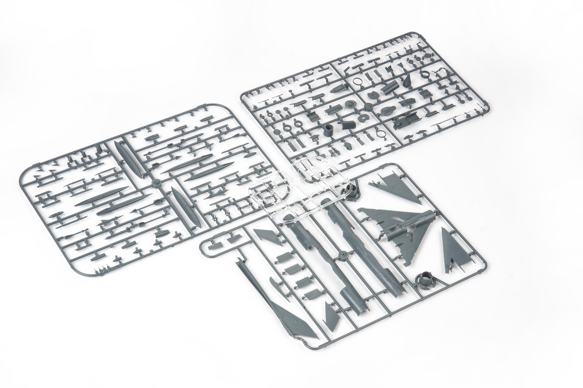 Piezas de la maqueta del caza soviético Mig-21 MF en escala 1:72 de Eduard referencia 7469