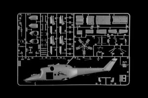 Grapa 1 de la maqueta del helicóptero ruso Mi-24 / Mi-35 en escala 1:72 de Italeri referencia 1432