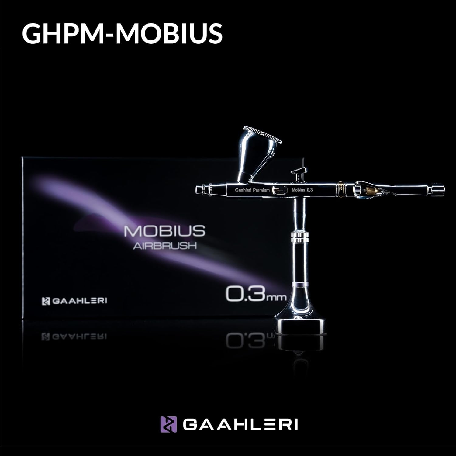 Foto de perfil del aerógrafo Gaahleri Mobius 0,3mm