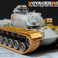 Foto del set de mejora de Voyager Model con cañón de metal para el tanque M48A3 en escala 1:48 de Dragon y Tamiya. Referencia VBS0179