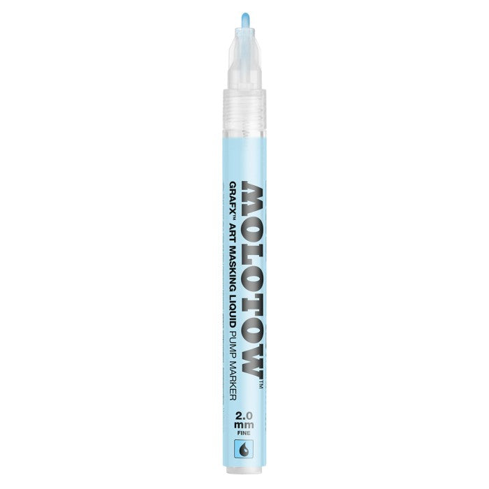 Lápiz aplicador de máscara líquida para enmascarar con punta de 2mm y recargable de Molotow referencia 728-001
