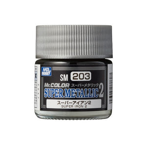 Bote de pintura Mr. Hobby Super Metallic color Super Iron 2 referencia SM203