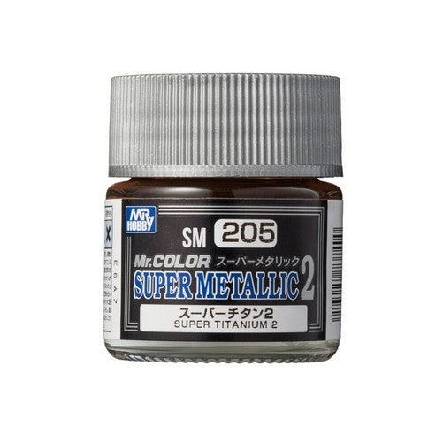 Bote de pintura Mr. Hobby Super Metallic color Super Titanium 2 referencia SM205