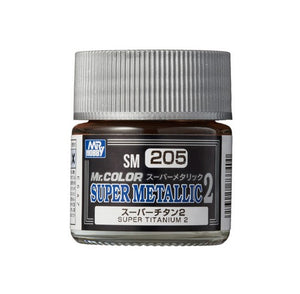 Bote de pintura Mr. Hobby Super Metallic color Super Titanium 2 referencia SM205
