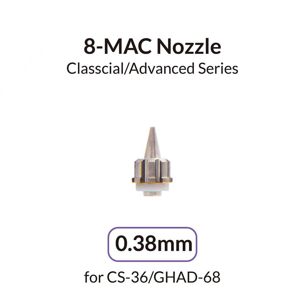Obturador de 0,38mm para aerógrafos Gahhleri CS-36 y GHAD-68