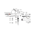 Obturador de 0,2mm para aerógrafos Dismoer D-102. D-103 y D-116 referencia 26747