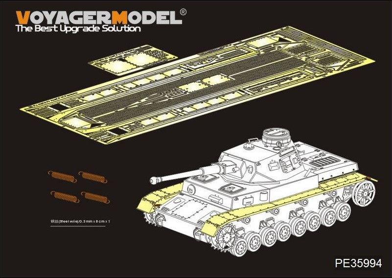 VOYAGER MODEL (1/35) WWII German Pz.Kpfw.IV Ausf.F-H Fenders (for Border 35001）