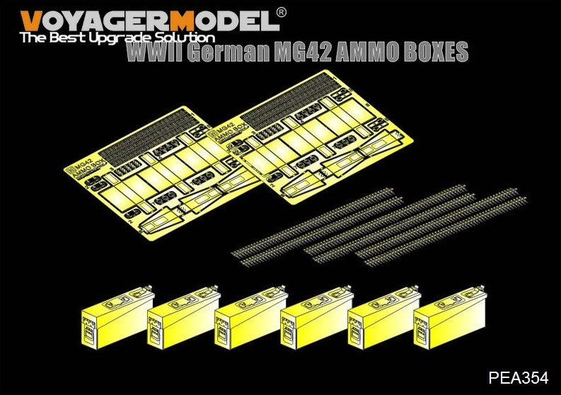 VOYAGER MODEL (1/35) WWII German MG42 AMMO BOXES