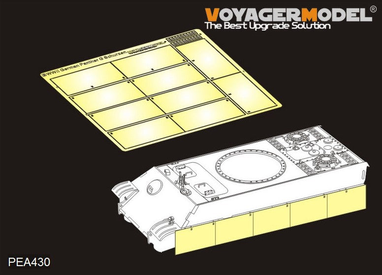 VOYAGER MODEL (1/35) Panther G Schurzen for Takom