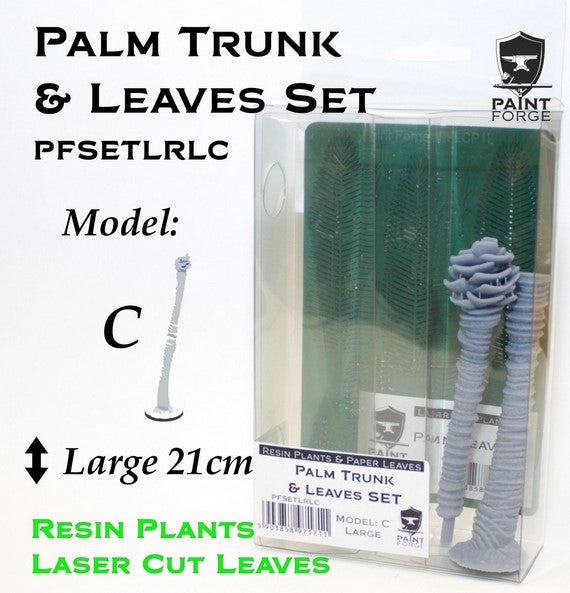 PAINT FORGE (1/35) Palm Tree & Leaves Set Model C - Size L