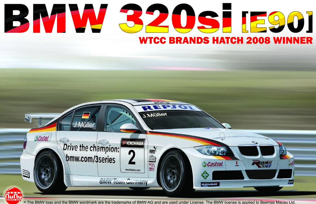 NUNU (1/24) BMW 320si E90 WTCC BRANDS HATCH 2008 Winner