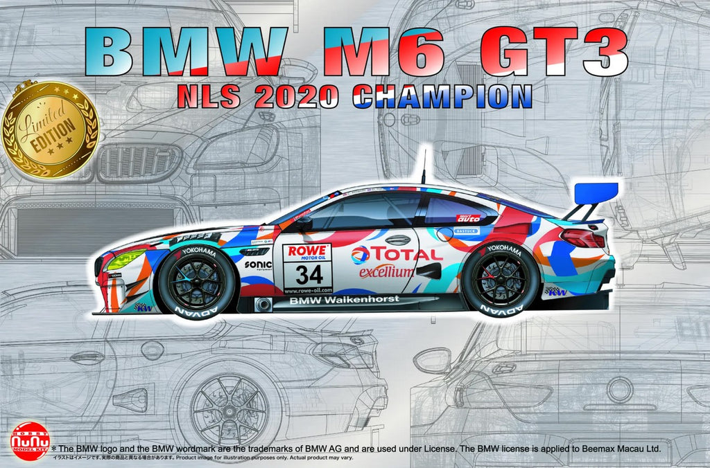 NUNU (1/24) BMW M6 GT3 2020 Nurburgring Endurance Series Champion Walkenhorst Motorsports